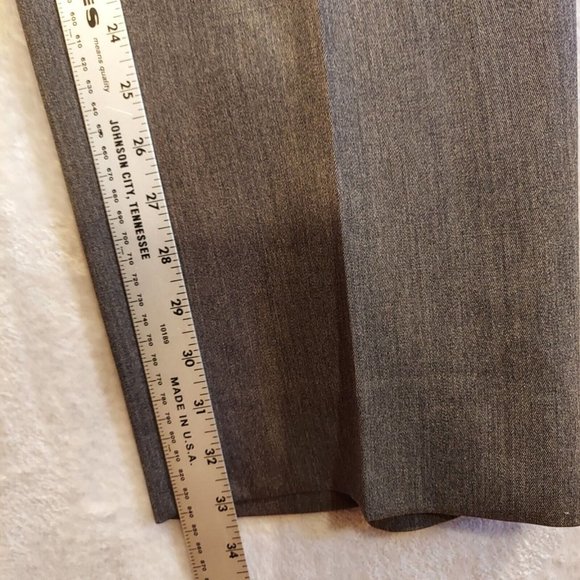 Timepieces Trousers Mens Size 36x33 100% Wool Classic Pleated dark grey brushed - Picture 5 of 12